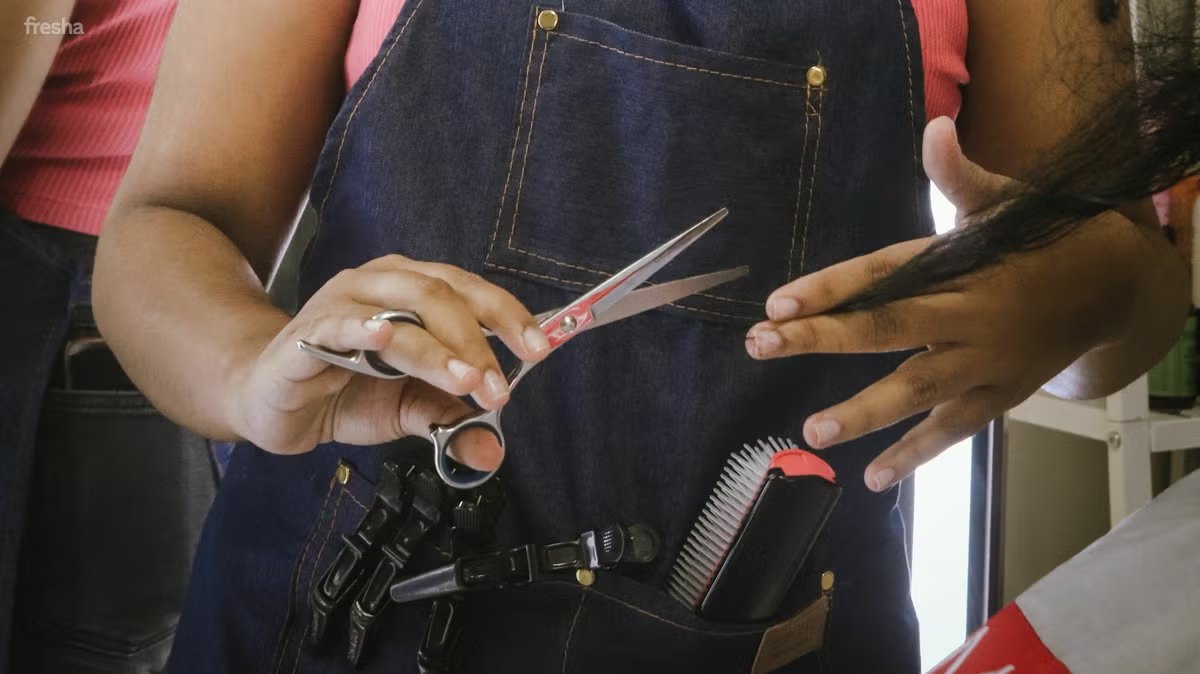 Stylist's scissors and combs